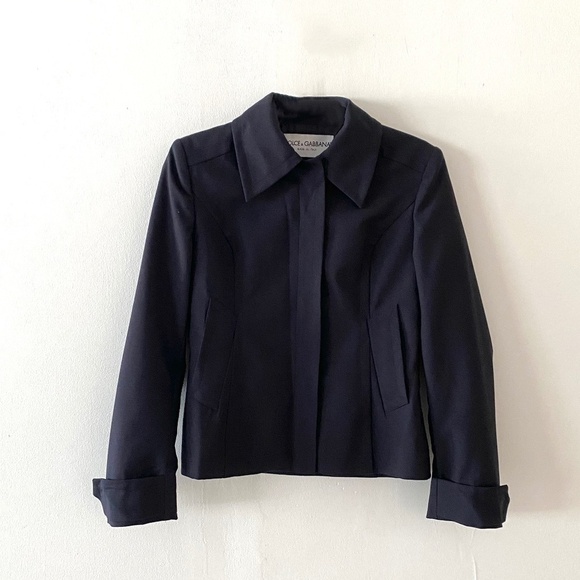 Dolce&Gabbana Classic Blue Virgin Wool blazer 42/8 - Picture 1 of 7